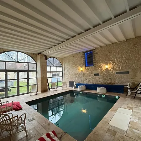 Manoir Xv Et Grange Avec Piscine Chauffee Privee * Saint-Ouen-de-la-Cour