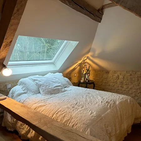 Manoir Xv Et Grange Avec Piscine Chauffee Privee Saint-Ouen-de-la-Cour