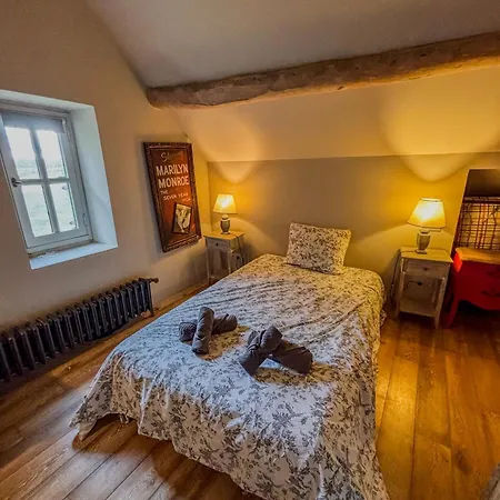 Manoir Xv Et Grange Avec Piscine Chauffee Privee 度假居 Saint-Ouen-de-la-Cour