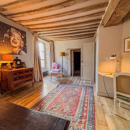 Villa Manoir Xv Et Grange Avec Piscine Chauffee Privee Saint-Ouen-de-la-Cour