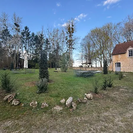 Villa Manoir Xv Et Grange Avec Piscine Chauffee Privee Saint-Ouen-de-la-Cour