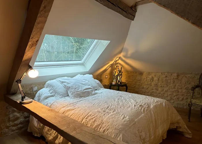 Manoir Xv Et Grange Avec Piscine Chauffée Privée Saint-Ouen-de-la-Cour