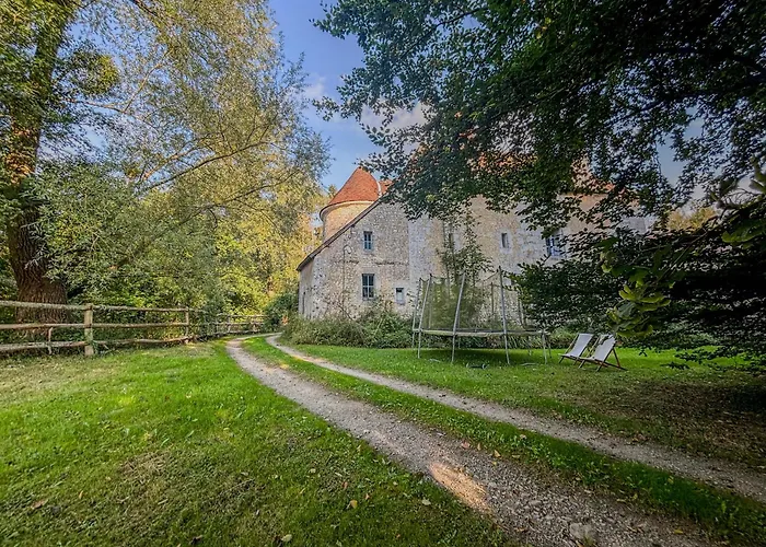 Manoir Xv Et Grange Avec Piscine Chauffée Privée Hébergement de vacances Saint-Ouen-de-la-Cour