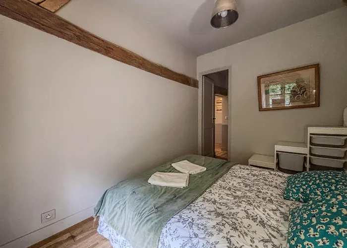 Manoir Xv Et Grange Avec Piscine Chauffée Privée Saint-Ouen-de-la-Cour