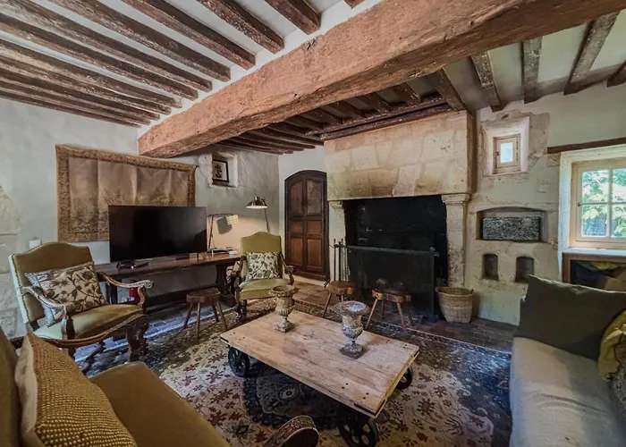 Manoir Xv Et Grange Avec Piscine Chauffée Privée