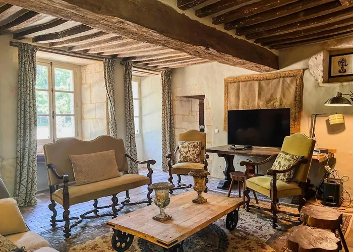 Manoir Xv Et Grange Avec Piscine Chauffée Privée