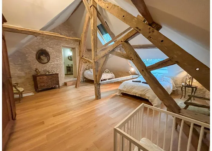 Manoir Xv Et Grange Avec Piscine Chauffée Privée