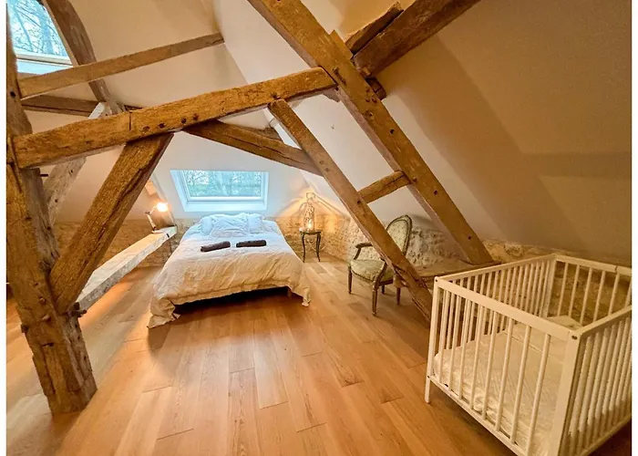 Manoir Xv Et Grange Avec Piscine Chauffée Privée Hébergement de vacances Saint-Ouen-de-la-Cour